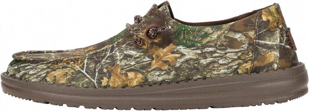 NEW HEY DUDE women's wendy realtree edge slip on shoes in brown camo